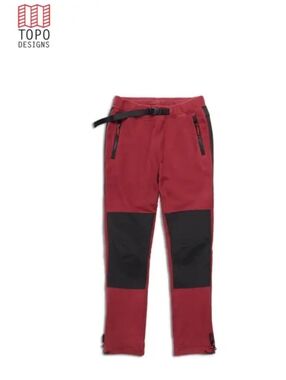 Topo Designs Red and Black Joggers